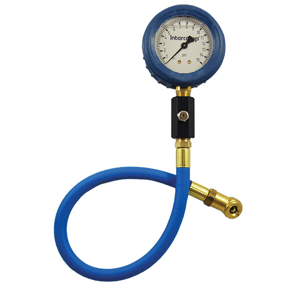 Analog Air Pressure Gauges 2.5" Deluxe, Liquid Filled, 15PSI Air